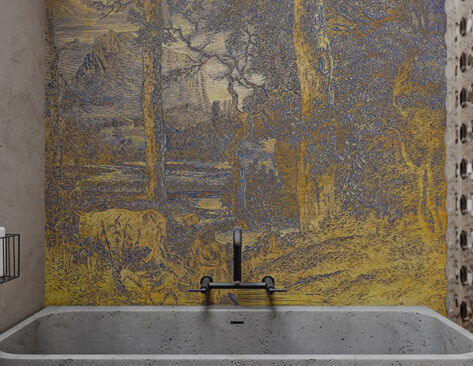 Papier peint Labo Leonard Salle de bain